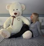 Unieke crème knuffelbeer met I love you - Ideaal cadeau, Kinderen en Baby's, Speelgoed | Knuffels en Pluche, Ophalen of Verzenden