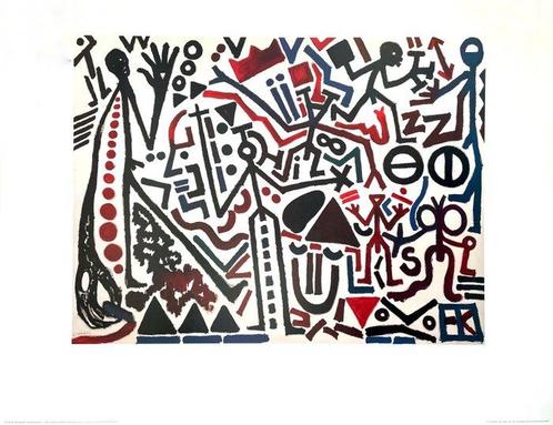 A.R. Penck (after) - Die Zufunkt Des Emigranten - Offset, Antiek en Kunst, Antiek | Meubels | Stoelen en Sofa's