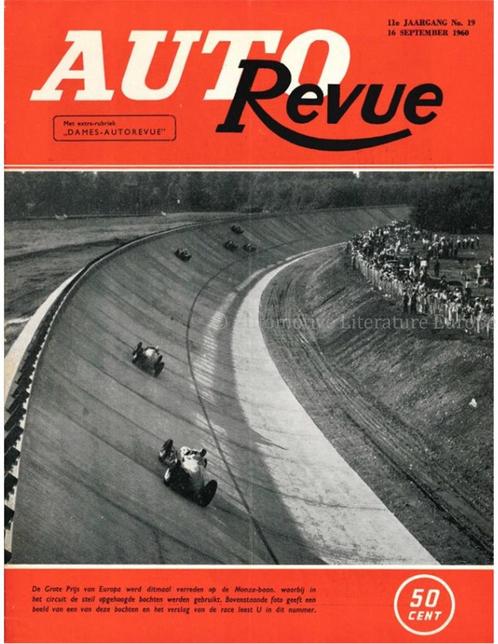 1960 AUTO REVUE MAGAZINE 19 NEDERLANDS, Boeken, Auto's | Folders en Tijdschriften, Ophalen of Verzenden