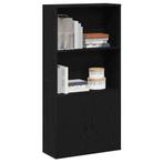 vidaXL Boekenkast 60x24x120 cm bewerkt hout zwart, Huis en Inrichting, Kasten | Boekenkasten, Verzenden, Nieuw