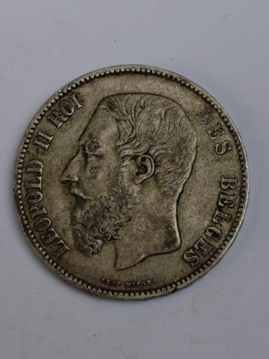 België. Leopold II. 5 Francs 1870 (Zonder minimumprijs), Postzegels en Munten, Munten | Nederland