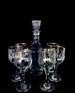 Drinkservies voor 6 (7) - Antiek glasservies - Kristal