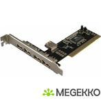 LogiLink 4+1-port USB 2.0 PCI Card, Informatique & Logiciels, Clés USB, Verzenden