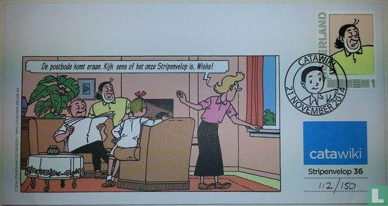 Nederland - Stripenvelop 36b: Suske en Wiske - 2014, Postzegels en Munten, Postzegels | Nederland, Gestempeld, Verzenden