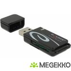 Delock 91602 Mini USB 2.0-kaartlezer met SD- en Micro, Verzenden, Nieuw