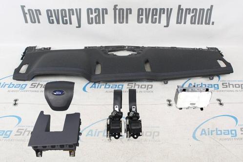 AIRBAG SET – DASHBOARD ZWART MET BLAUW STIKSELS FORD RANGER, Auto-onderdelen, Dashboard en Schakelaars, Gebruikt, Ford