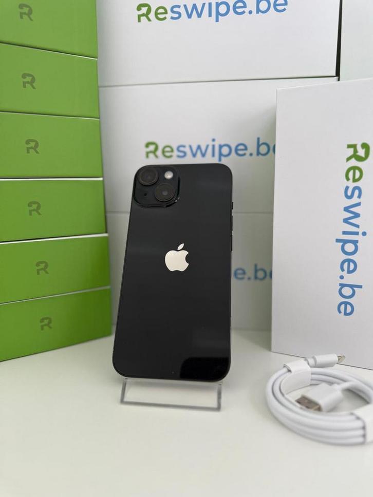 iPhone Zwart 14 128Gb 256Gb 512GB + 3 Jaar GARANTIE, Telecommunicatie, Mobiele telefoons | Apple iPhone, Zonder abonnement, 256 GB