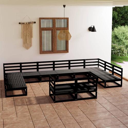 vidaXL 12-delige Loungeset massief grenenhout, Tuin en Terras, Tuinsets en Loungesets, Loungeset, Nieuw, Verzenden