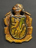 sculptuur, Leone rampante - 39 cm - Hout - 1950