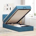 vidaXL Bed poef met matras en LEDs 80x200 cm fluweel, Huis en Inrichting, Slaapkamer | Bedden, Verzenden, Nieuw