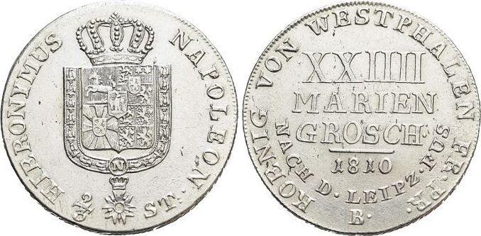 24 Mariengroschen 1810 B Westfalen-koenigreich Hieronymus..., Postzegels en Munten, Munten | Europa | Niet-Euromunten, België