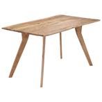 vidaXL Eettafel 140x80x76 cm massief acaciahout, Huis en Inrichting, Tafels | Eettafels, Verzenden, Nieuw