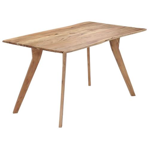 vidaXL Eettafel 140x80x76 cm massief acaciahout, Huis en Inrichting, Tafels | Eettafels, Nieuw, Verzenden