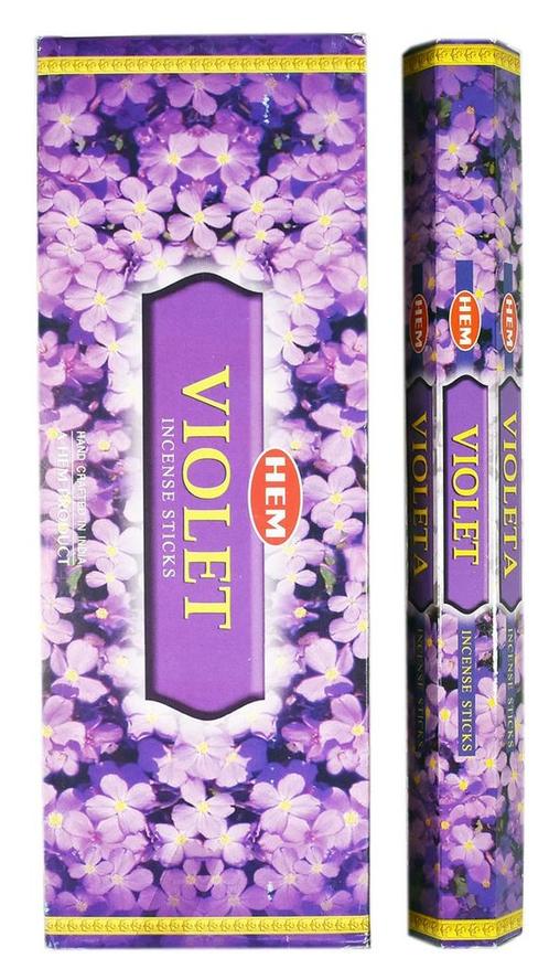 HEM Wierook - Violet - Slof / Voordeelbox (6 Pakjes / 120..., Huis en Inrichting, Woonaccessoires | Overige, Nieuw, Ophalen of Verzenden