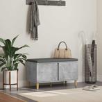 vidaXL Hallenbank Beton Grijs 80 x 38 x 46 cm Geengineerd, Verzenden