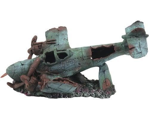 Neergestort vliegtuig / Aquarium decoratie As-325, Dieren en Toebehoren, Vissen | Aquaria en Toebehoren, Nieuw, Verzenden