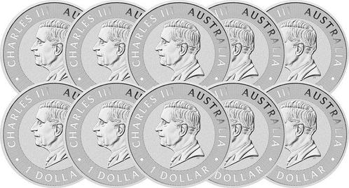 10 Onces troy - Argent .999 - Kangourou 2025 - 311 gram -, Postzegels en Munten, Edelmetalen en Baren