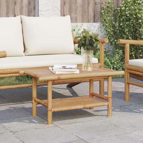 vidaXL Salontafel 70x40x35 cm bamboe, Huis en Inrichting, Tafels | Salontafels, Nieuw, Verzenden