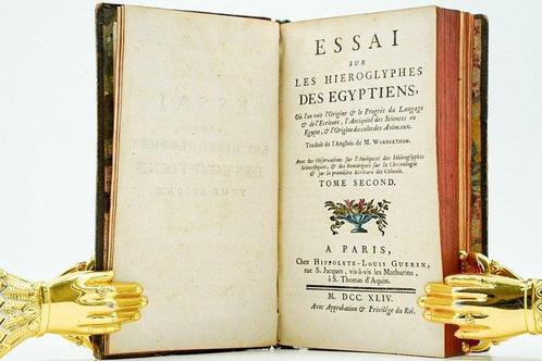 M. Warburthon - Essai sur les Hiéroglyphes des Égyptiens -, Antiek en Kunst, Antiek | Boeken en Manuscripten