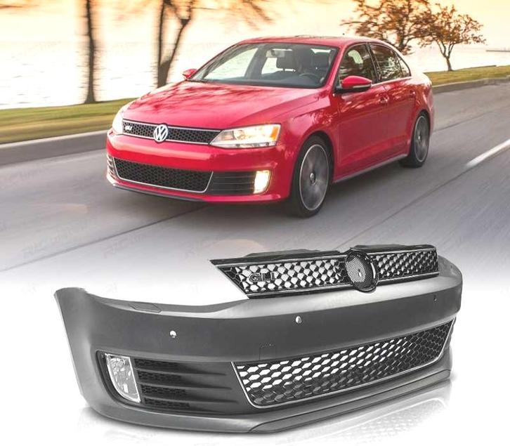 PARE CHOCS FRONTAL VOLKSWAGEN VW JETTA 11- PDC LOOK GLI, Auto-onderdelen, Carrosserie, Verzenden
