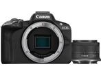 Canon -  Hybride Camera Eos R50 + Rf-s 18-45 Mm  - Zwart, Verzenden, Nieuw, Canon