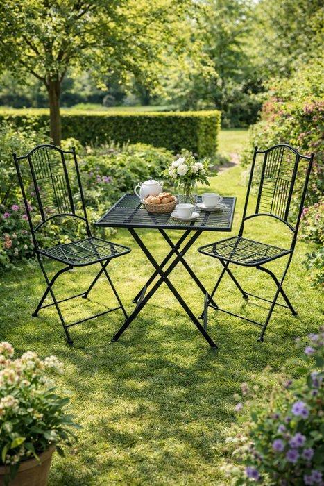 Tafel - Metaal - Bistroset - Elegantie, Antiquités & Art, Curiosités & Brocante