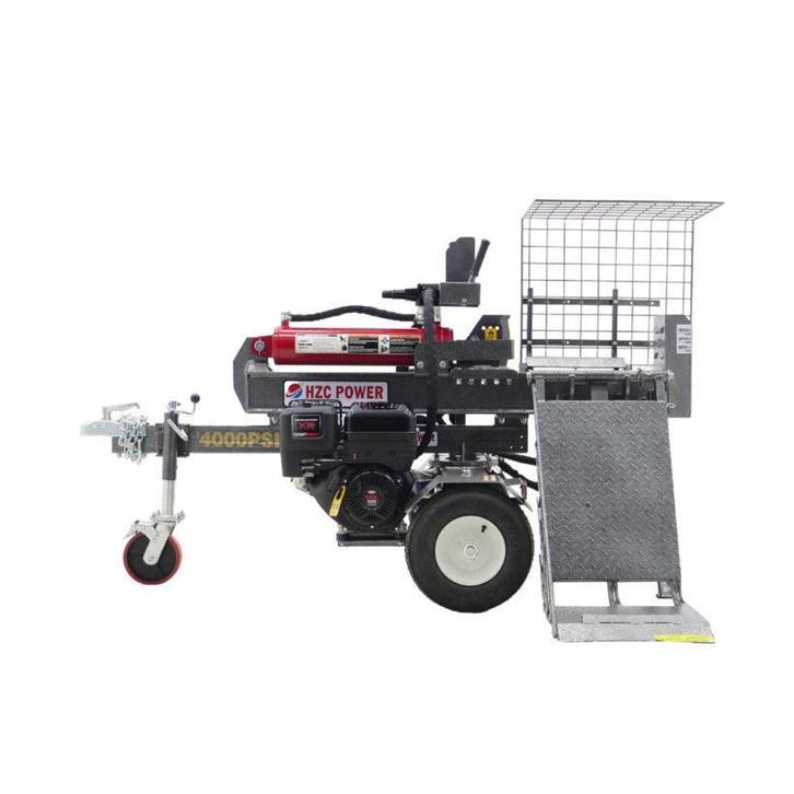 houtkliever hzc power hs40335 met heftafel 40ton, Articles professionnels, Machines & Construction | Jardin, Parc & Sylviculture