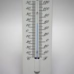 Emaille thermometer bloemen motief, Nieuw, Verzenden