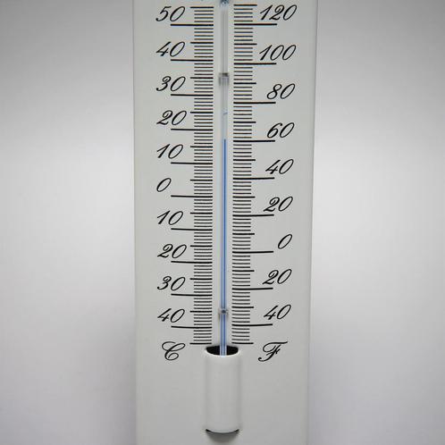Emaille thermometer bloemen motief, Collections, Marques & Objets publicitaires, Envoi