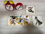 4x Disney - Porzellan Plate, Clock divers, Nieuw