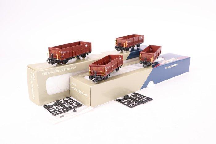 Heris H0 - 13501 - Ensemble de wagons de marchandises pour, Hobby & Loisirs créatifs, Trains miniatures | HO