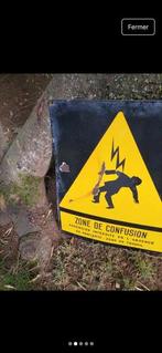 EDF - Industrial warning - Emaille plaat - Staal, Antiek en Kunst