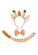 Giraf Lichtbruin Haarband Oren Strik Staart Diadeem Set Beig, Ophalen of Verzenden, Nieuw