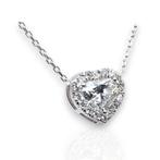 Ketting met hanger - 18 karaat Witgoud - 1.24ct. tw. Diamant, Handtassen en Accessoires