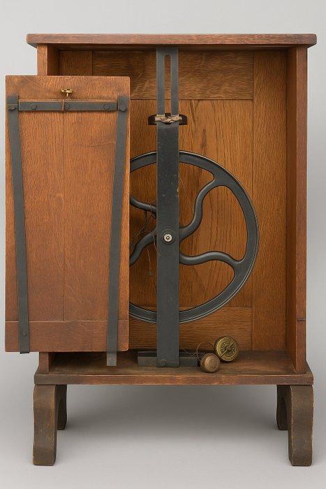 Poids Pese-personne mécanique antique – vers 1900 – bois et, Antiek en Kunst, Antiek | Overige Antiek