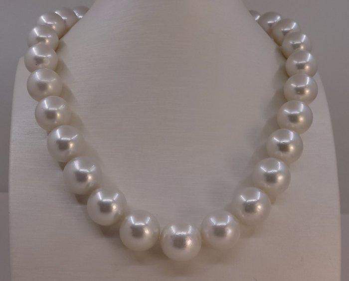 Collier Perles rondes dAustralie du Sud de grande taille -, Handtassen en Accessoires, Kettingen