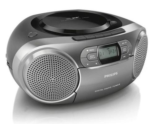 Philips AZB600 - DAB+ Radio/CD-speler - Grijs, TV, Hi-fi & Vidéo, Enceintes, Envoi