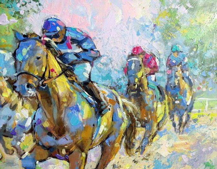 Carvin - Le galop, Antiquités & Art, Art | Peinture | Classique