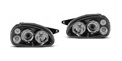 Angel Eyes koplampen Black geschikt voor Opel Corsa B, Auto-onderdelen, Verlichting, Nieuw, Opel, Verzenden