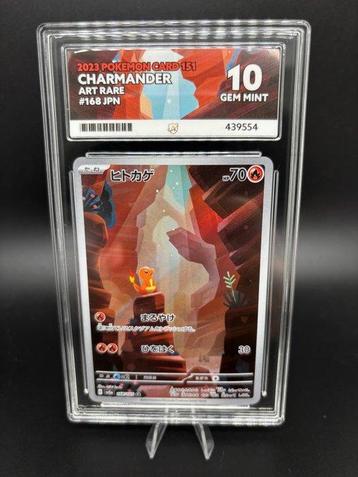 Pokémon - 1 Graded card - Charmander AR - 168/165 - ACE 10 -