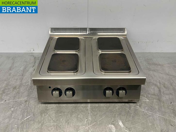 RVS Zanussi 4 pits Elektrisch fornuis kookplaat 4 zones 80, Zakelijke goederen, Horeca | Keukenapparatuur, Ophalen of Verzenden