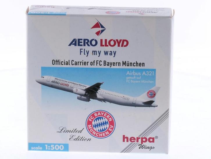 Schaal 1:500 Herpa 508759 Airbus A321 Official Carrier o..., Hobby en Vrije tijd, Modelbouw | Vliegtuigen en Helikopters, Zo goed als nieuw