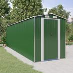 vidaXL Tuinschuur 192x689x223 cm gegalvaniseerd staal groen, Tuin en Terras, Verzenden, Nieuw