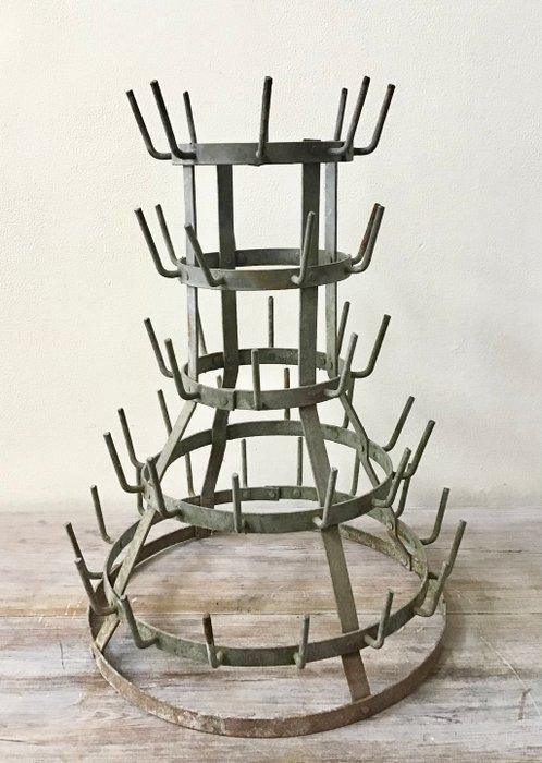 Étagère - étagère à bouteilles rare provenant dune vieille, Antiek en Kunst, Curiosa en Brocante
