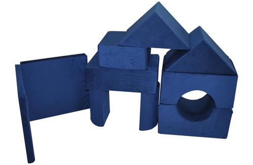 Foam blokken - soft play - ITAKA - 9 delig - marineblauw, Kinderen en Baby's, Speelgoed | Educatief en Creatief, Nieuw, Ophalen of Verzenden
