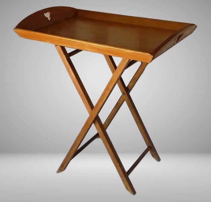 Butlertray, vintage - Presenteerblad - Berkenhout, messing, Antiek en Kunst, Curiosa en Brocante