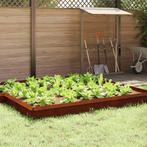 vidaXL Slakkenhekje 4 pcs Roestig 100 x 3,5 x 25 cm, Jardin & Terrasse, Verzenden