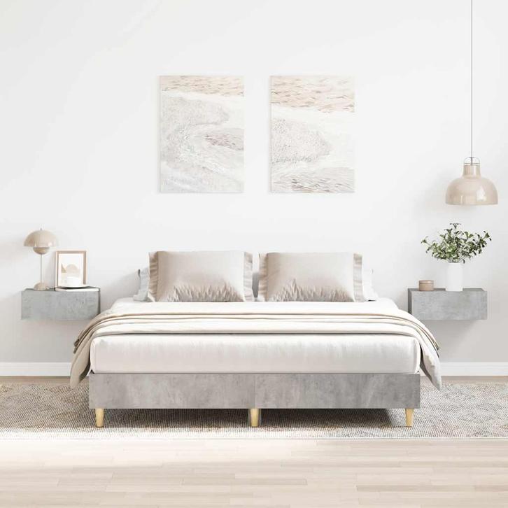 vidaXL Bedframe zonder matras 140x200 cm spaanplaat, Huis en Inrichting, Slaapkamer | Bedden, Nieuw, Verzenden