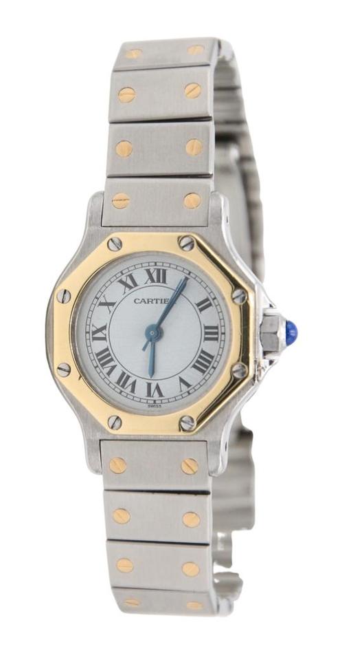 Cartier Santos Octagon 907 uit 1995, Handtassen en Accessoires, Horloges | Dames, Verzenden