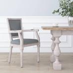 vidaXL Eetkamerstoel stof donkergrijs, Huis en Inrichting, Stoelen, Verzenden, Nieuw